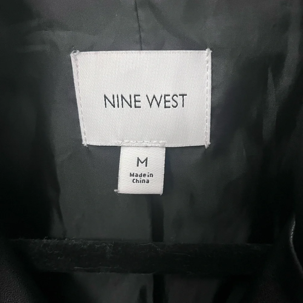 Nine West Black Faux Leather Jacket